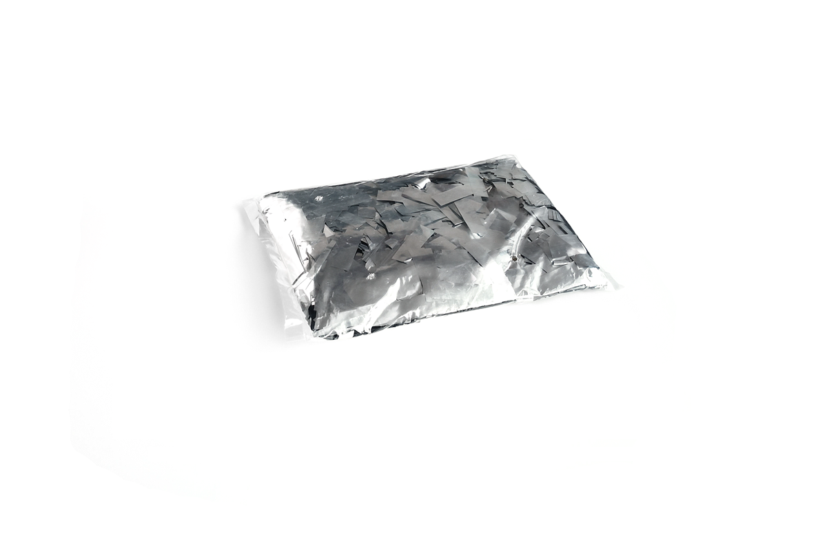 TCM FX - Metallic Konfetti Téglalapok 55x17mm - Ezüst - 1 kg