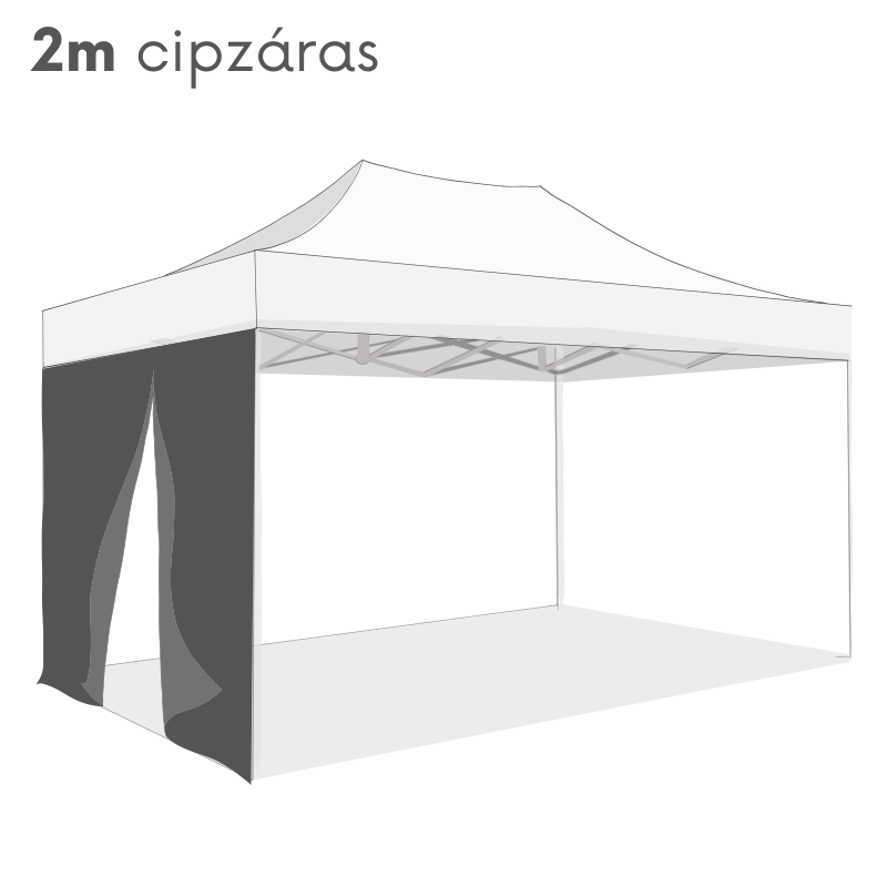 Oldalfal 2m Cipzáras