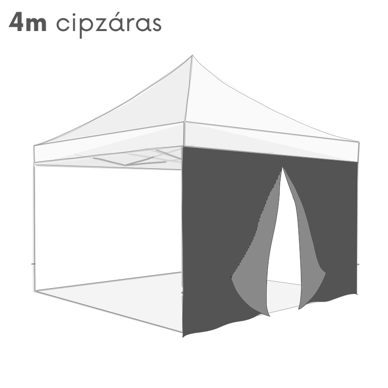 Oldalfal 4m Cipzáras