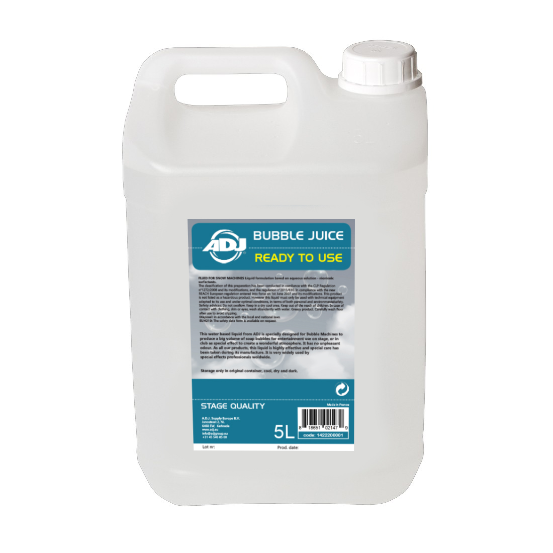 ADJ Bubble juice ready mixed 5 L