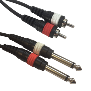 AC-2R-2J6M/3 2x RCA m to 2x 63 jack mon