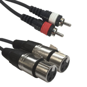 AC-2XF-2R/1,5 2 XLR female to 2 RCA1,5mm