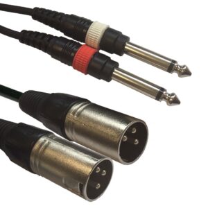 AC-2XM-2J6M/15 2x XLR male/2x 63 Jack