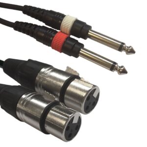 AC-2XF-2J6M/15 2x XLR female/2x63 Jack