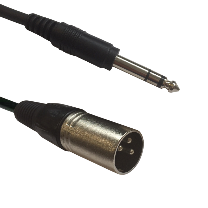AC-XM-J6S/3 XLR male to 63 Jack Stereo