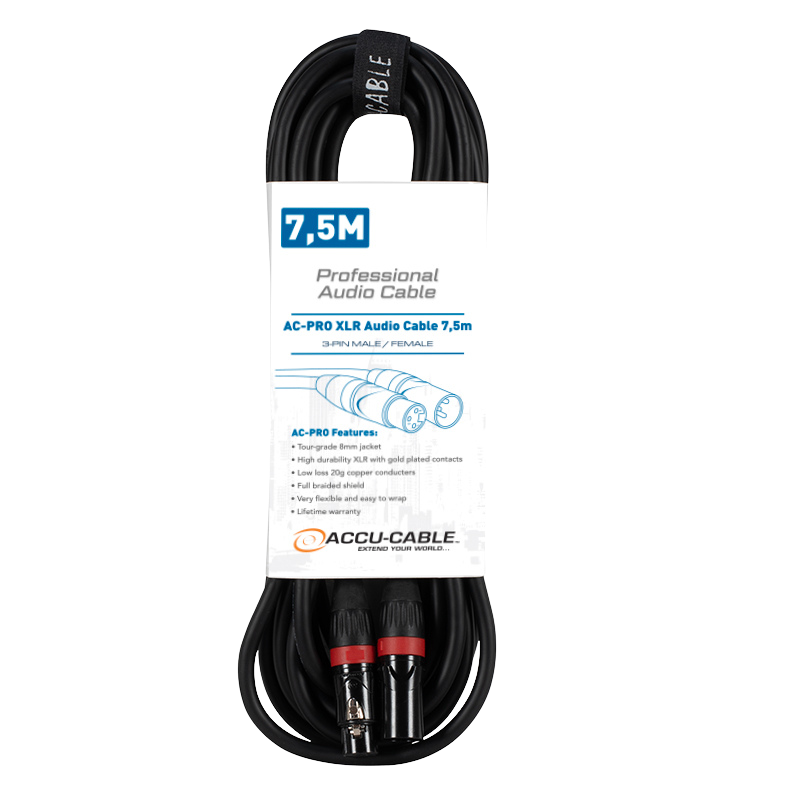 AC-PRO XLR audio cable 7,5m