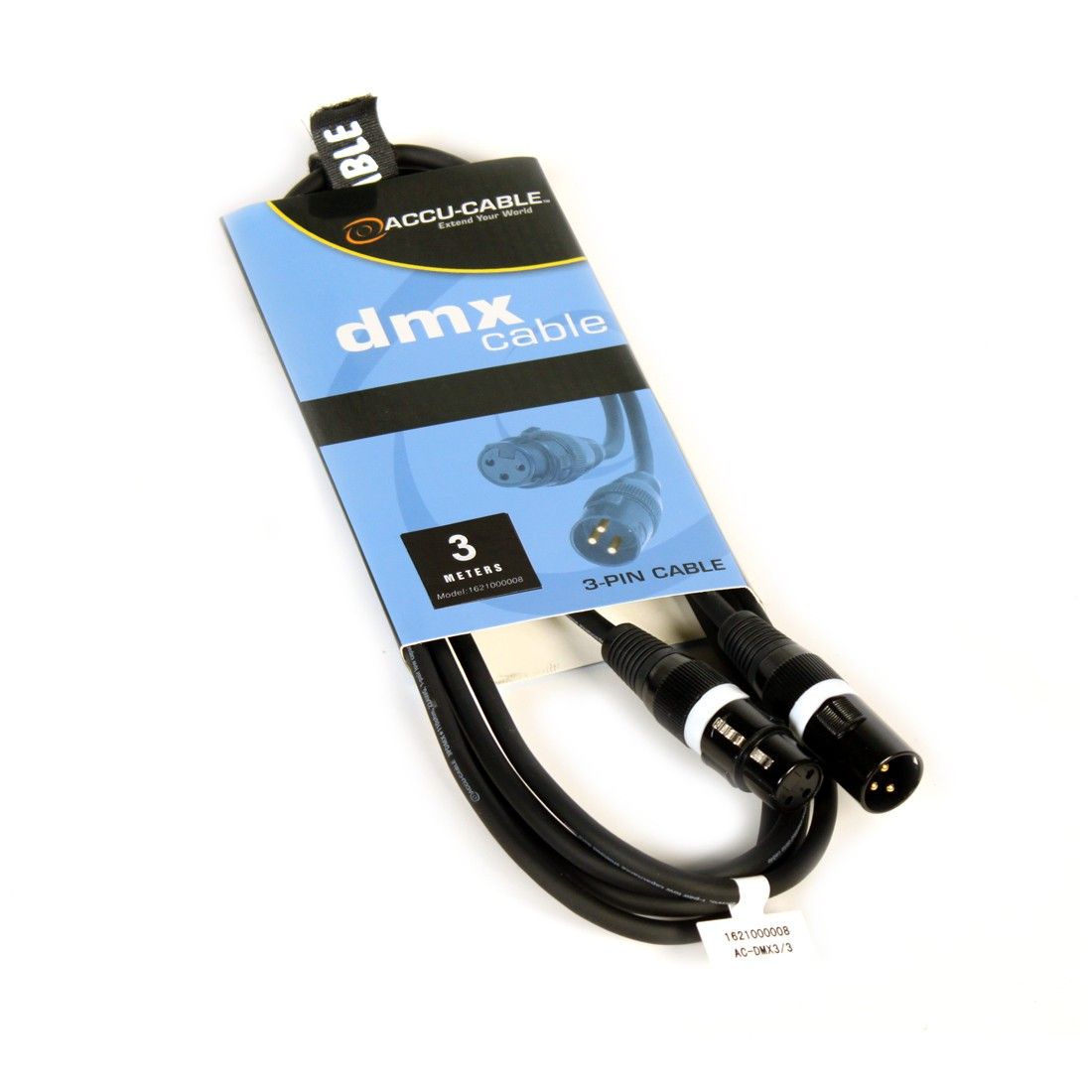 AC-DMX3/3 3 p. XLRm/3 p. XLRf 3m DMX - Image 2
