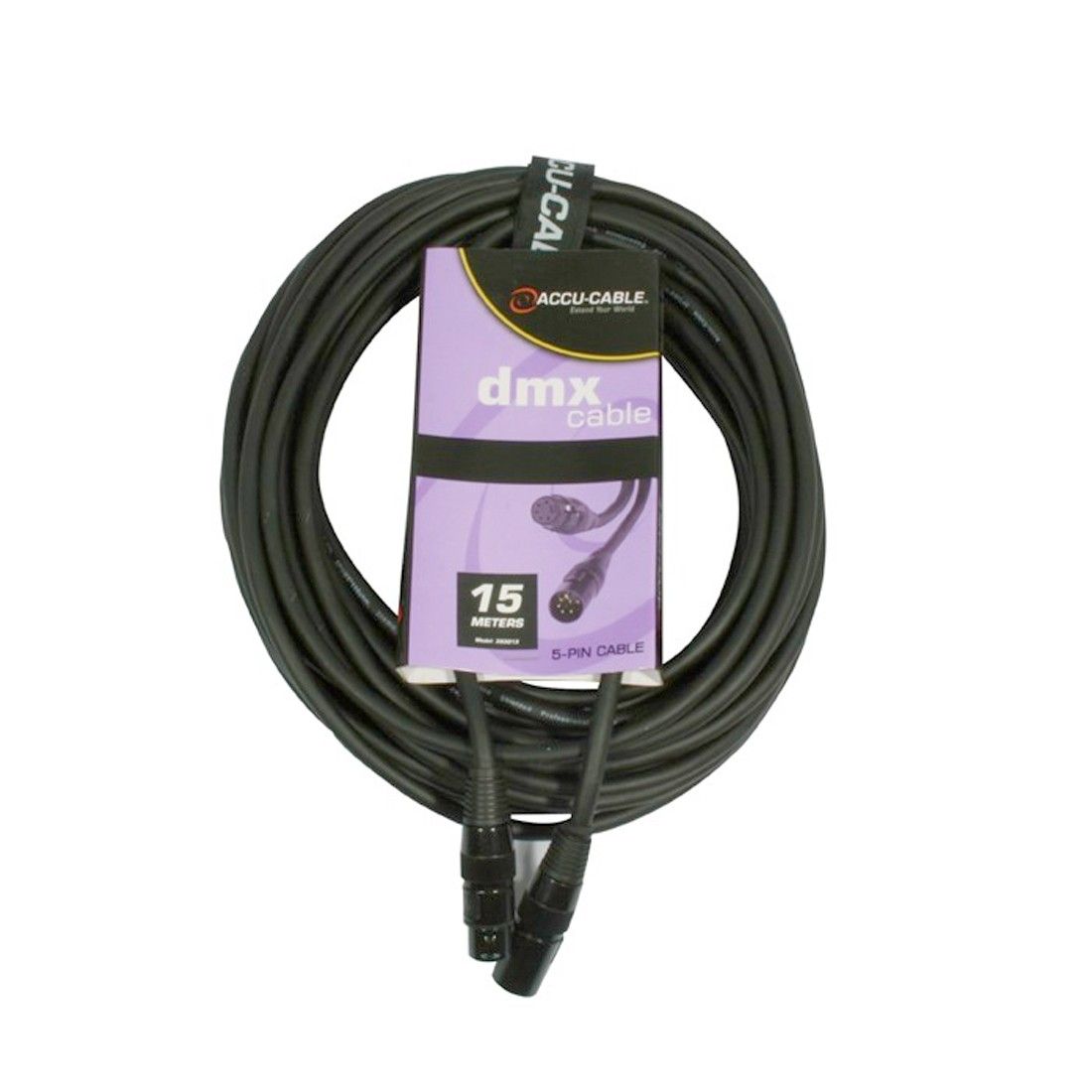 AC-DMX5/15 5 p. XLR m/5 p. XLR f 15m DMX - Image 2