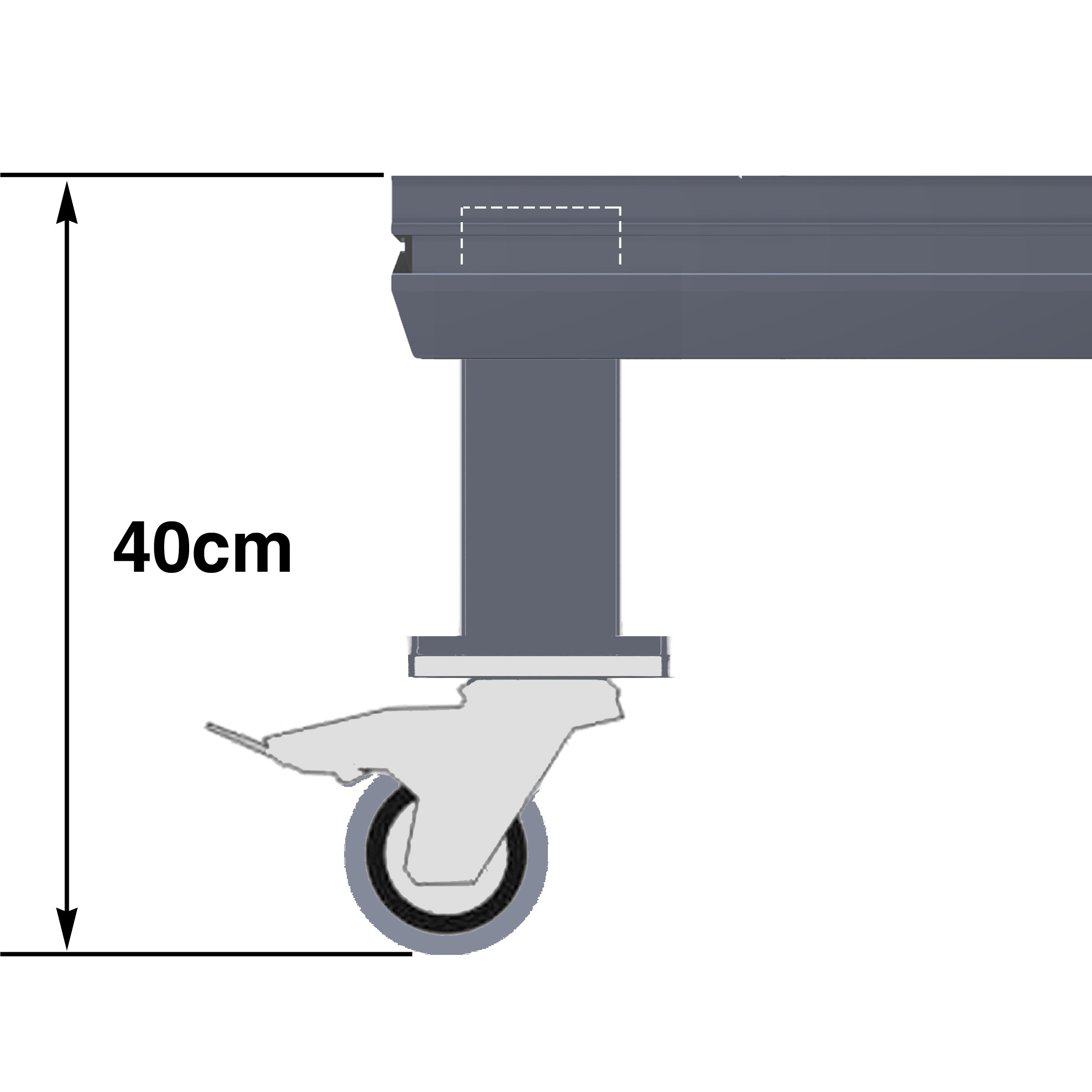 DURASTAGE Rollriser 1 Leg 40cm - Image 2