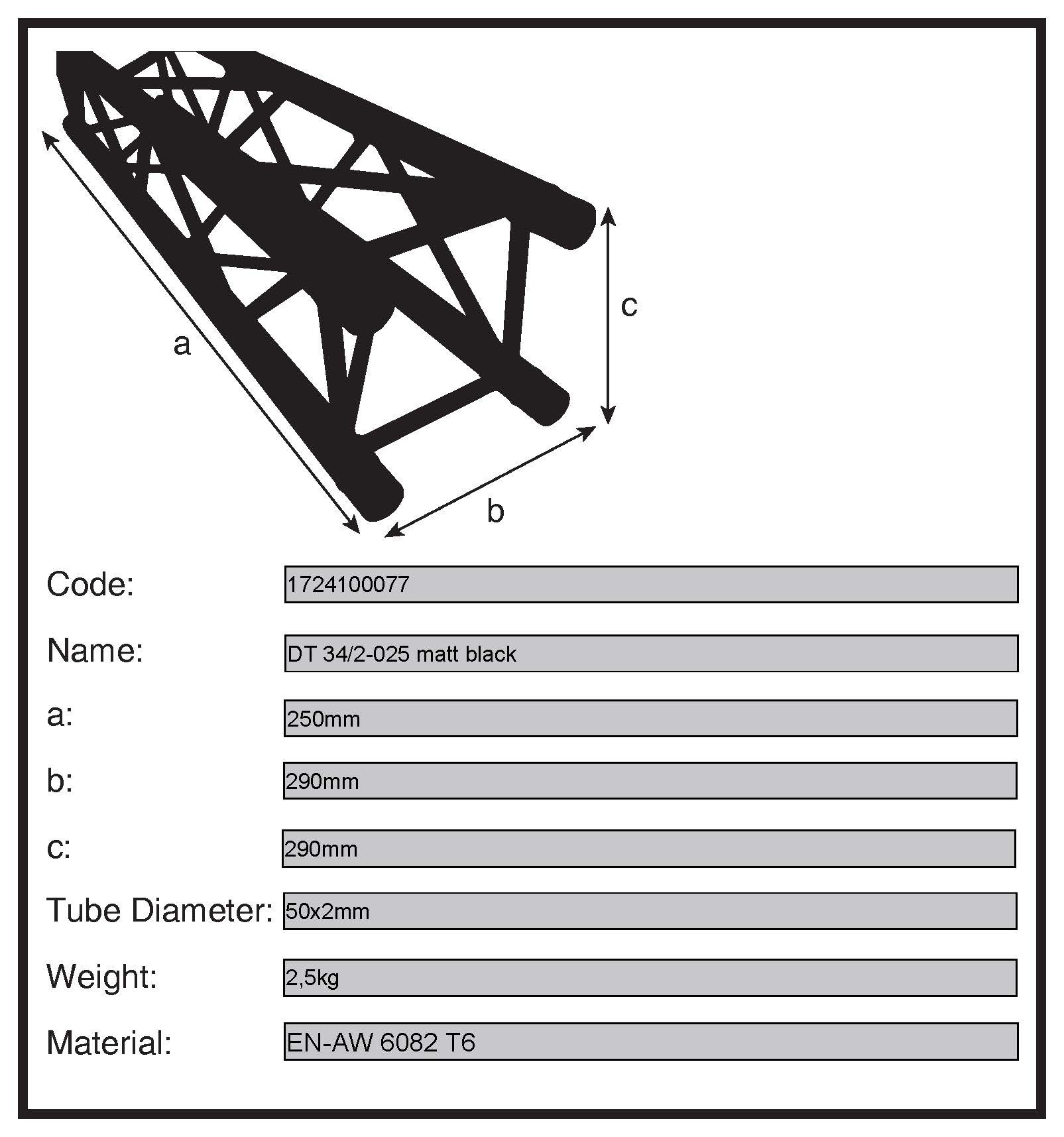 DT 34/2-025 Black - Image 3