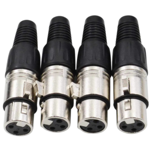Accu Cable, XLR dugó 3 pin, Female, 4 db