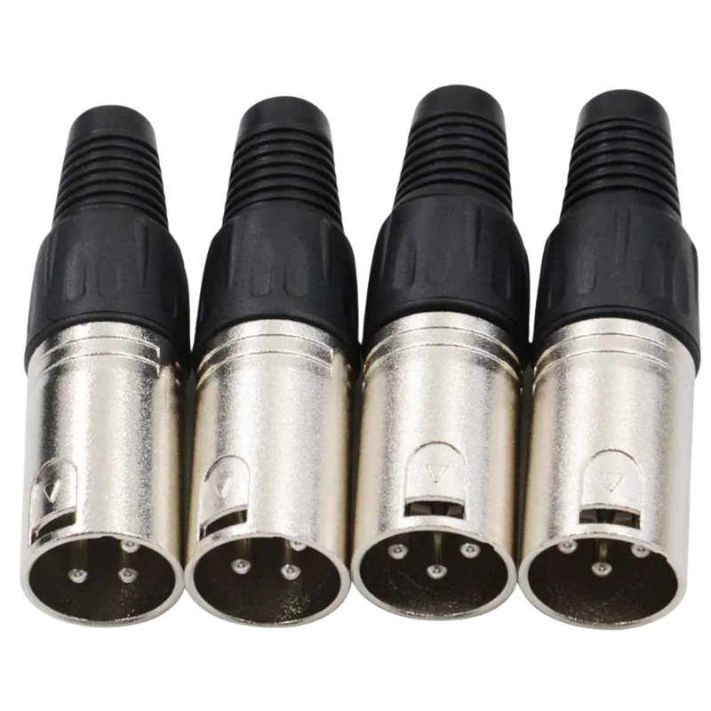 Accu Cable, XLR dugó 3 pin, Male, 4 db