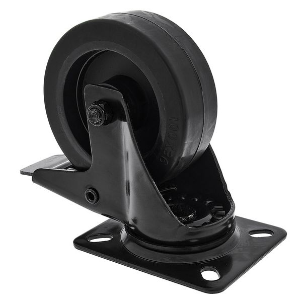 Roadworx Black Wheel Fékezett 100mm - Image 2