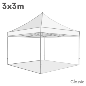 6x2 m Classic sátor 45mm hexa