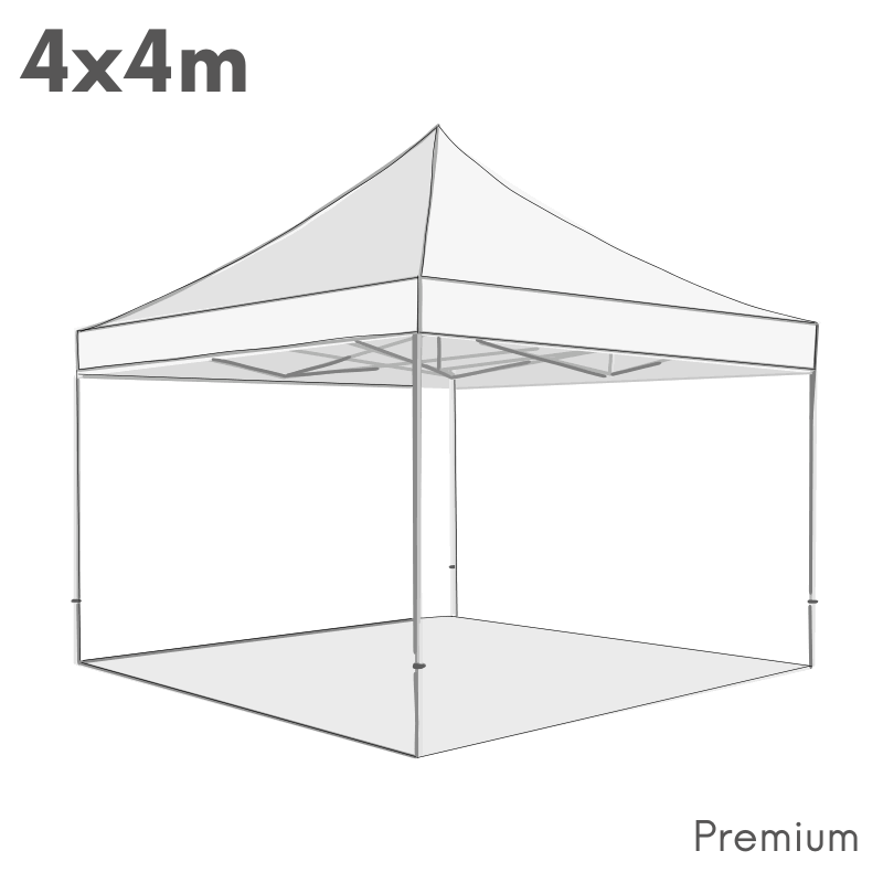 4x4 m Prémium sátor