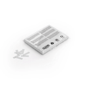 Confetti Store - Lassú esésű Konfetti Téglalapok 55x17mm - Fehér - 1 kg