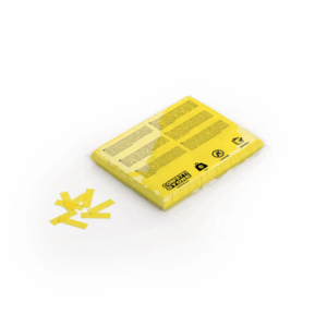 Confetti Store - Lassú esésű Konfetti Téglalapok 55x17mm - Citromsárga - 1 kg